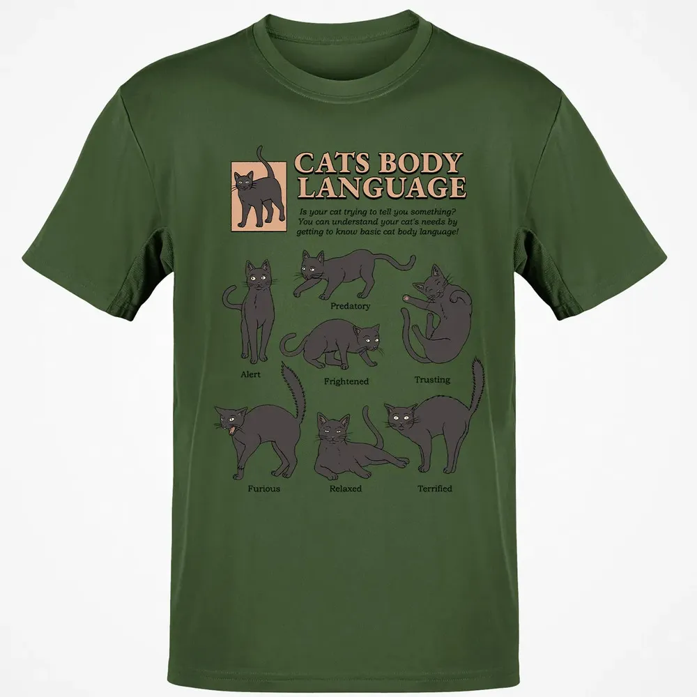 Cats Body Language Classic Unisex T-Shirt - 7