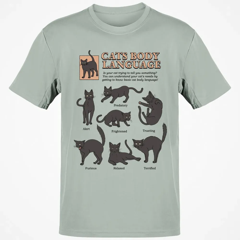 Cats Body Language Classic Unisex T-Shirt - 3