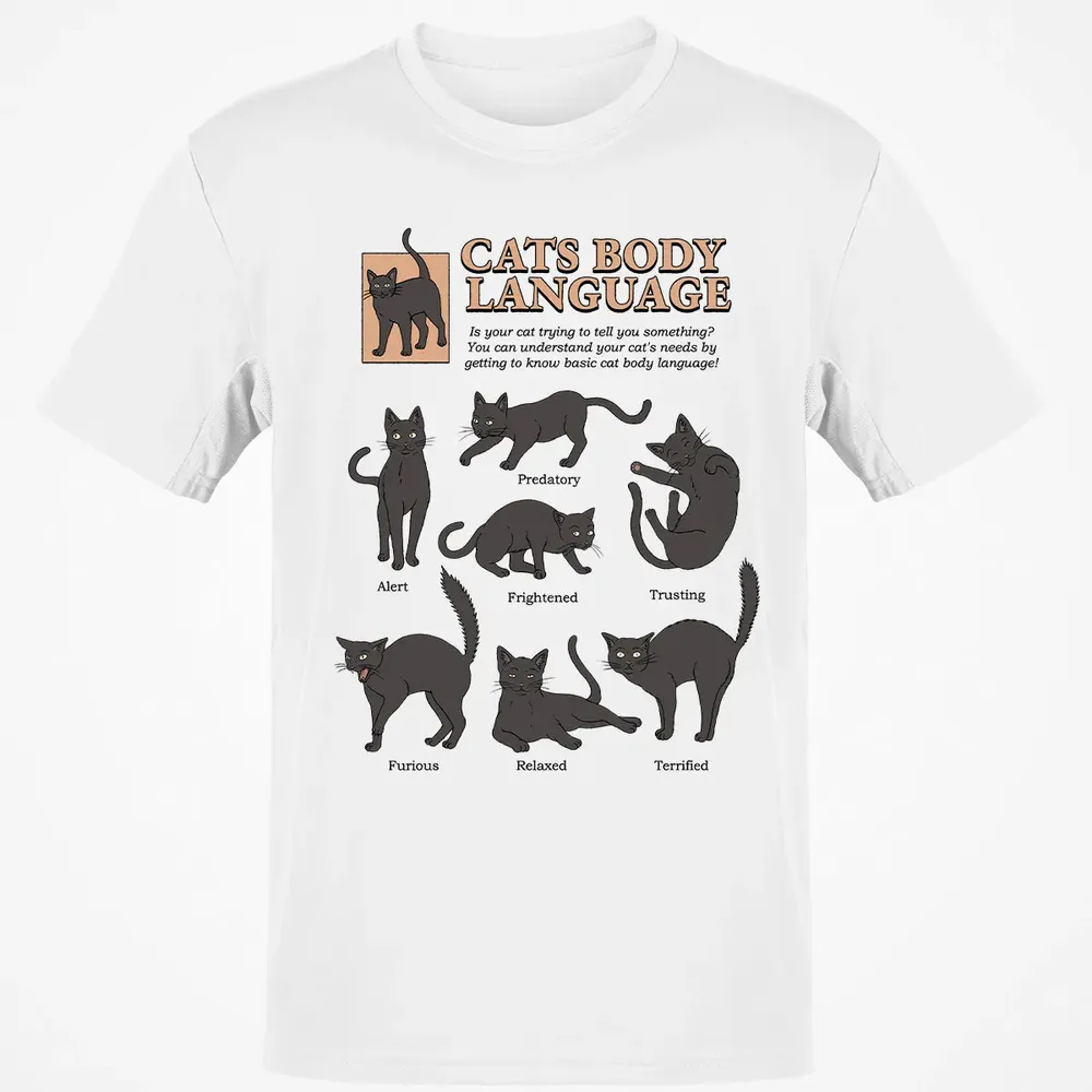 Cats Body Language Classic Unisex T-Shirt - 13