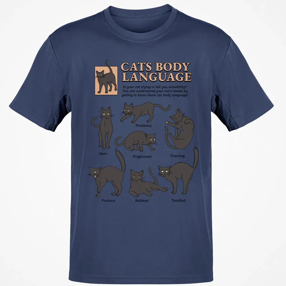 Cats Body Language Classic Unisex T-Shirt - 8