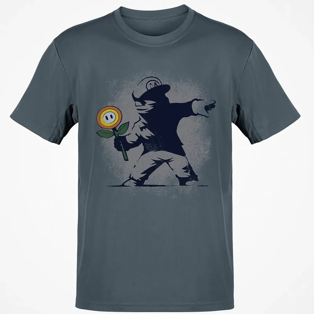 Banksy Mario Classic Unisex T-Shirt - 4
