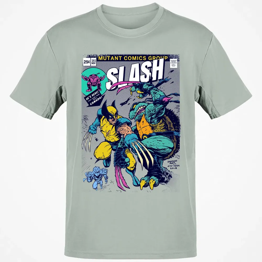 Wolvie vs Slash Classic Unisex T-Shirt - 3
