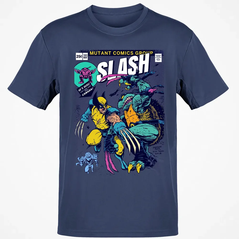 Wolvie vs Slash Classic Unisex T-Shirt - 8