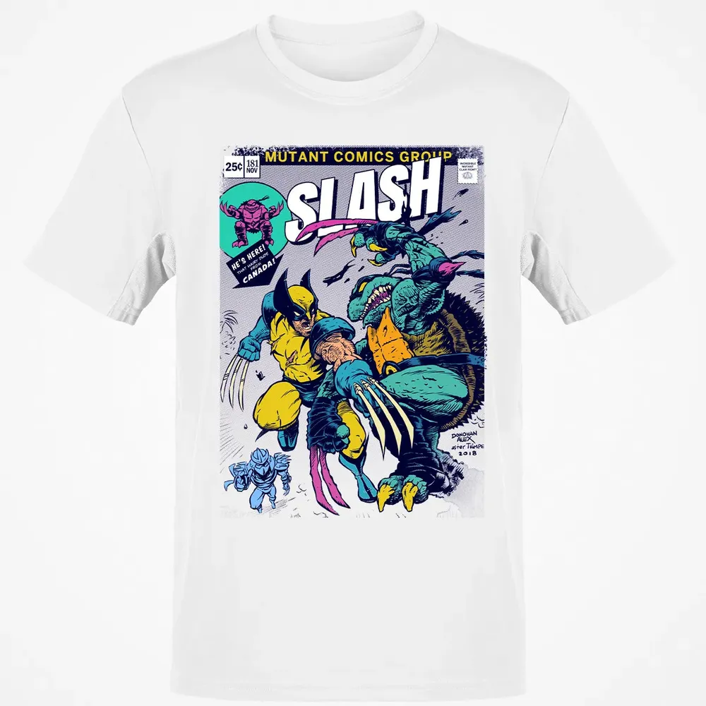 Wolvie vs Slash Classic Unisex T-Shirt - 13