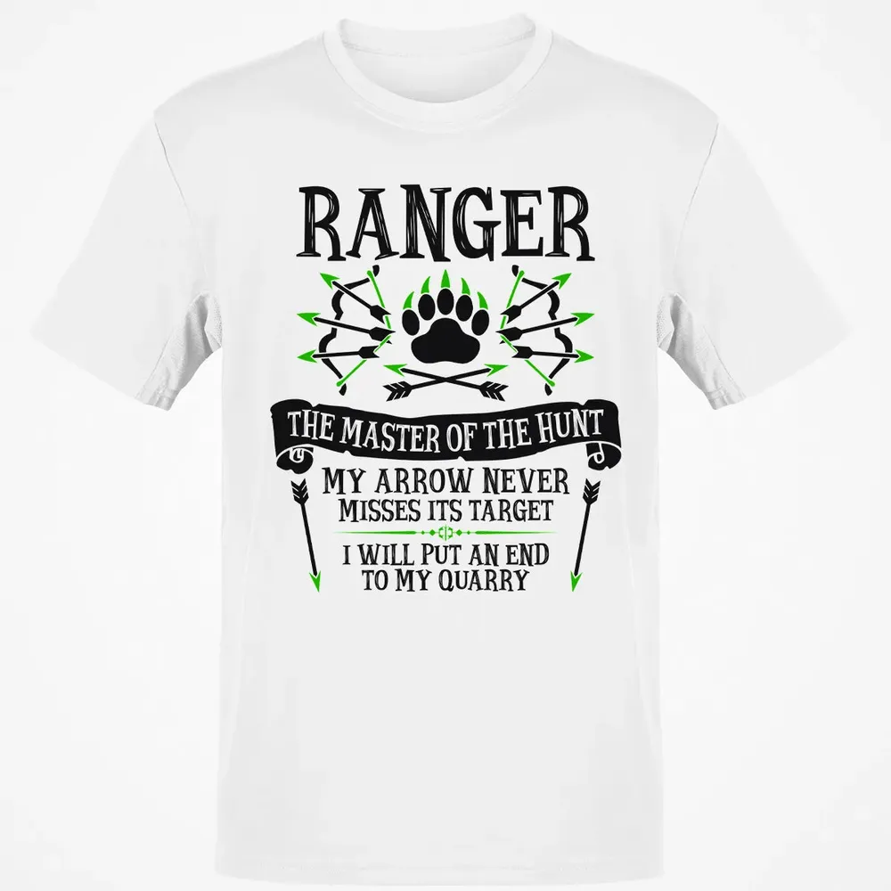 RANGER, The Master of the Hunt (Black Text) Classic Unisex T-Shirt - 13
