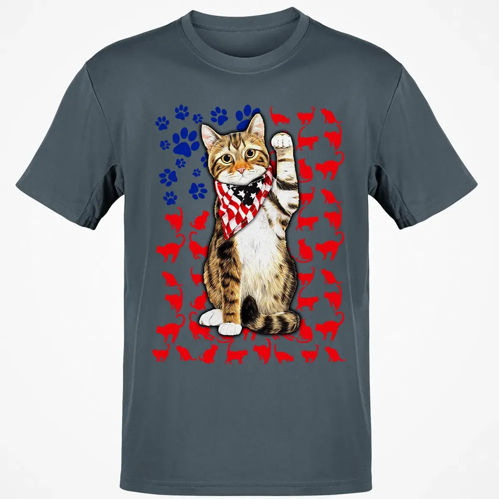 Cat 4th of July Classic Unisex T-Shirt - 4