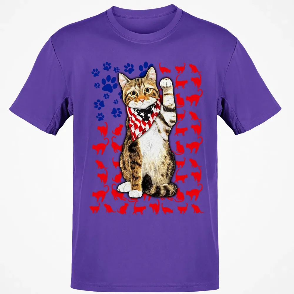 Cat 4th of July Classic Unisex T-Shirt - 10