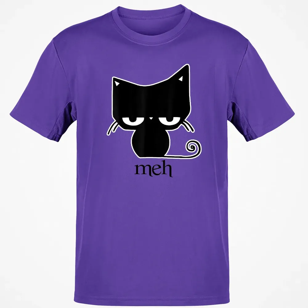 Cat funny  Meh Black Cat Classic Unisex T-Shirt - 10