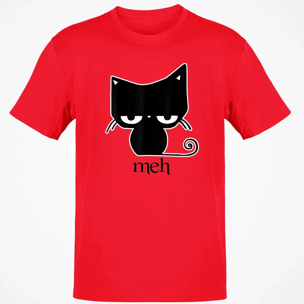 Cat funny  Meh Black Cat Classic Unisex T-Shirt - 11