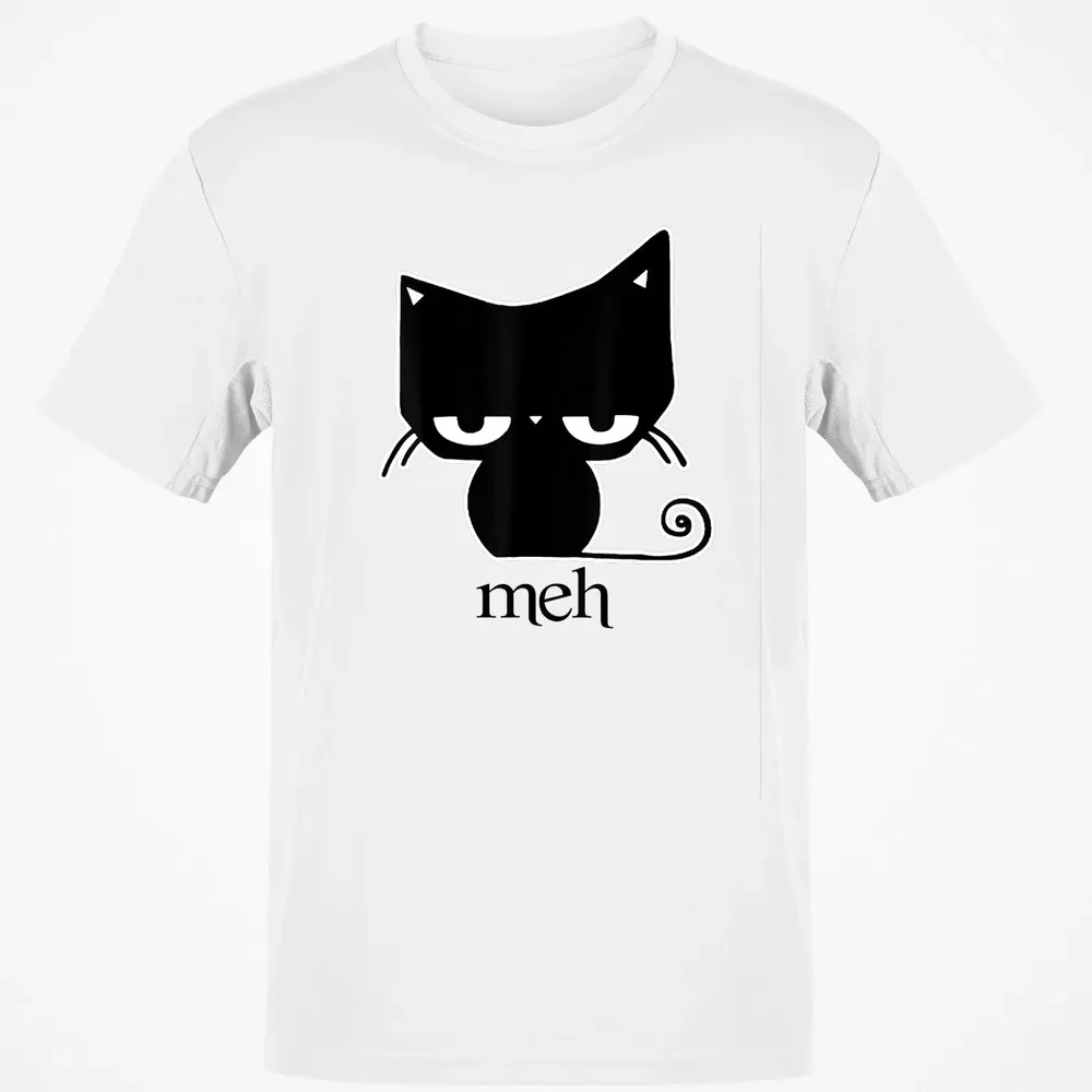 Cat funny  Meh Black Cat Classic Unisex T-Shirt - 13
