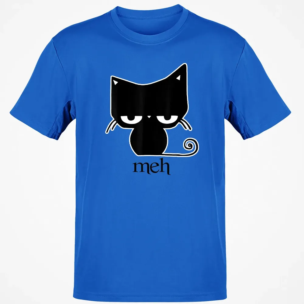 Cat funny  Meh Black Cat Classic Unisex T-Shirt - 12