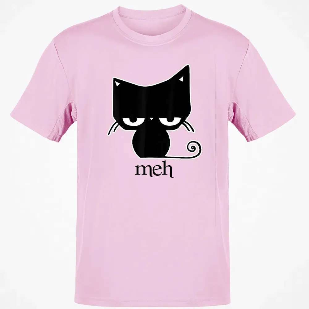 Cat funny  Meh Black Cat Classic Unisex T-Shirt - 6