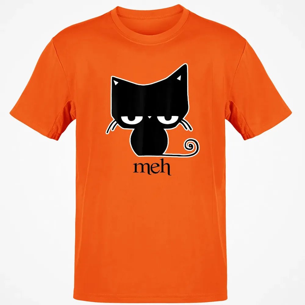 Cat funny  Meh Black Cat Classic Unisex T-Shirt - 9