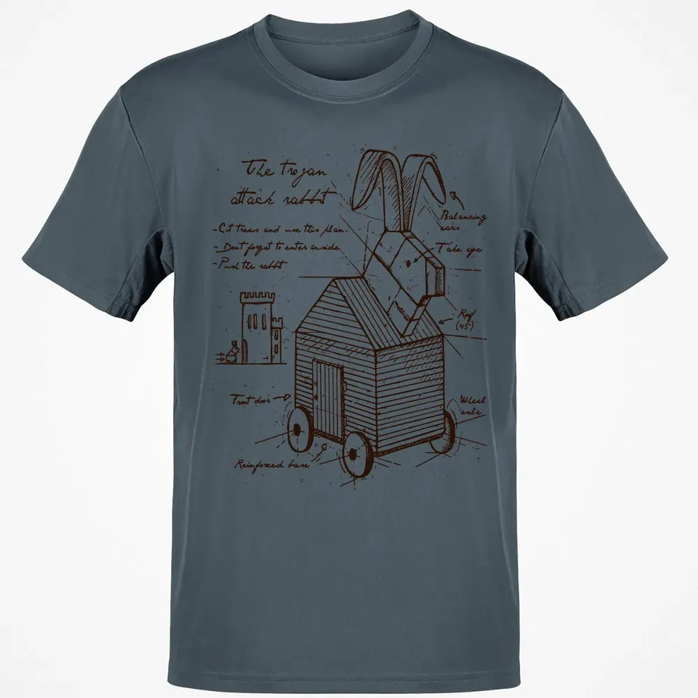 Trojan Rabbit Classic Unisex T-Shirt - 4