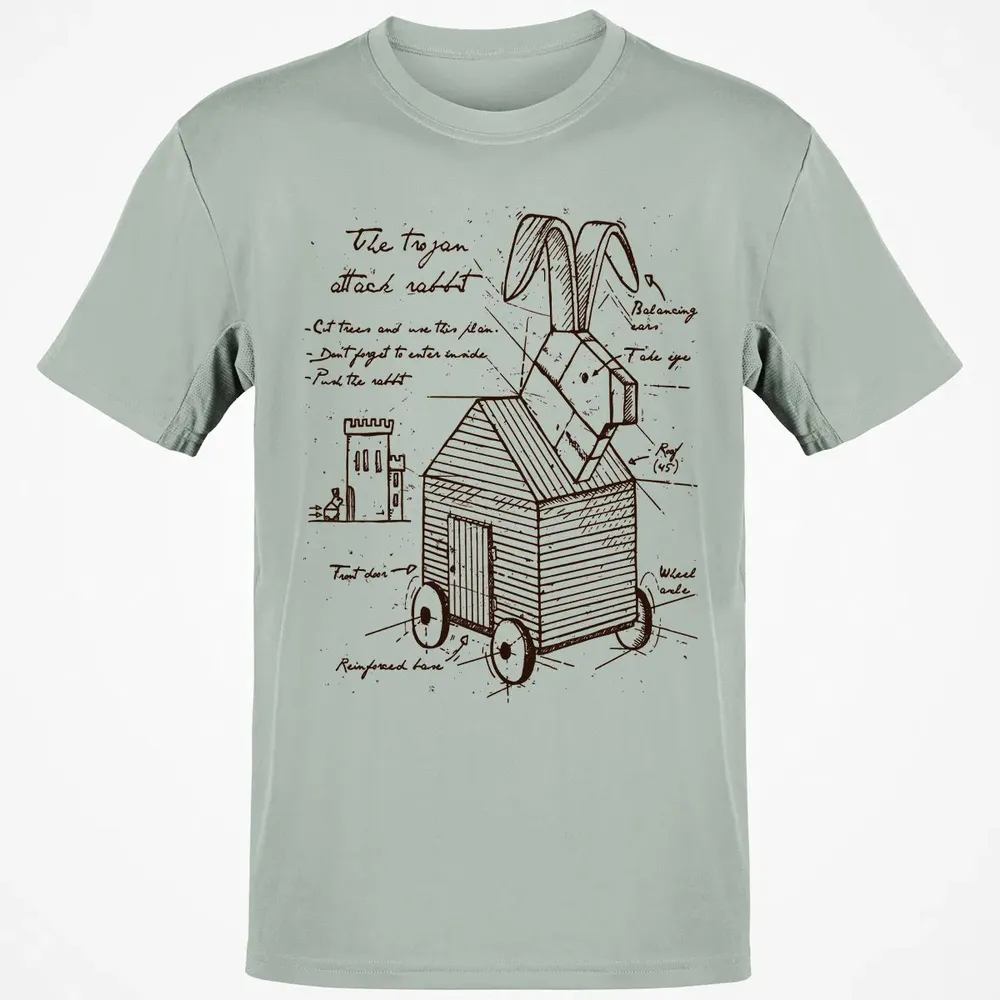 Trojan Rabbit Classic Unisex T-Shirt - 3