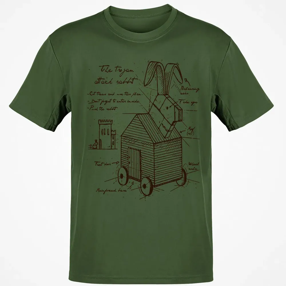 Trojan Rabbit Classic Unisex T-Shirt - 7