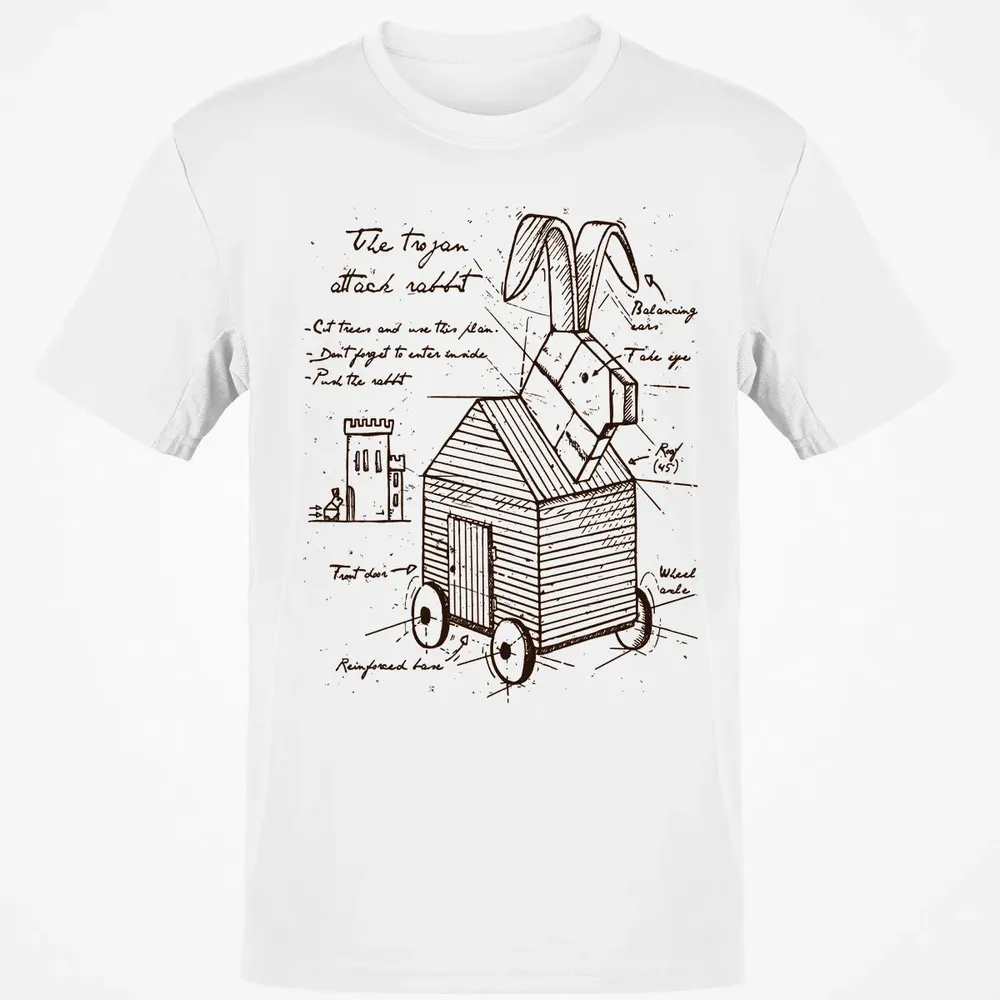 Trojan Rabbit Classic Unisex T-Shirt - 13