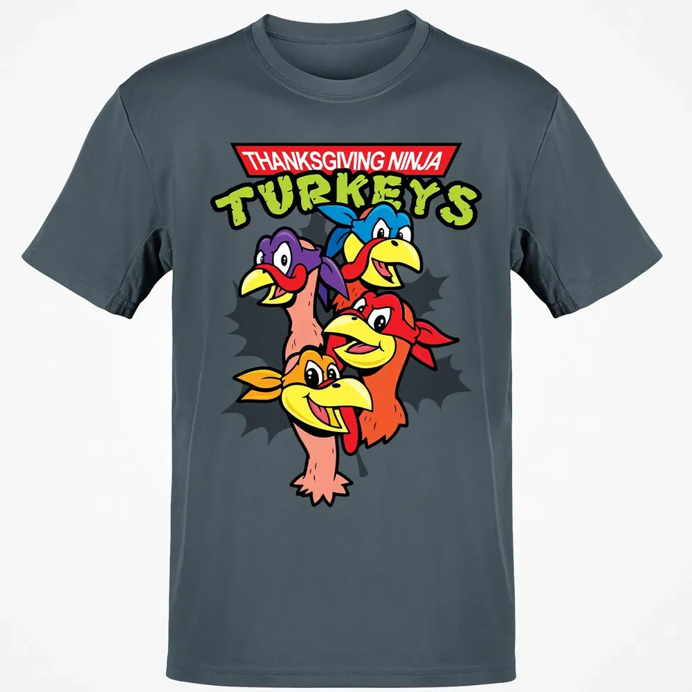 Thanksgiving Ninja Turkey Classic Unisex T-Shirt - 4