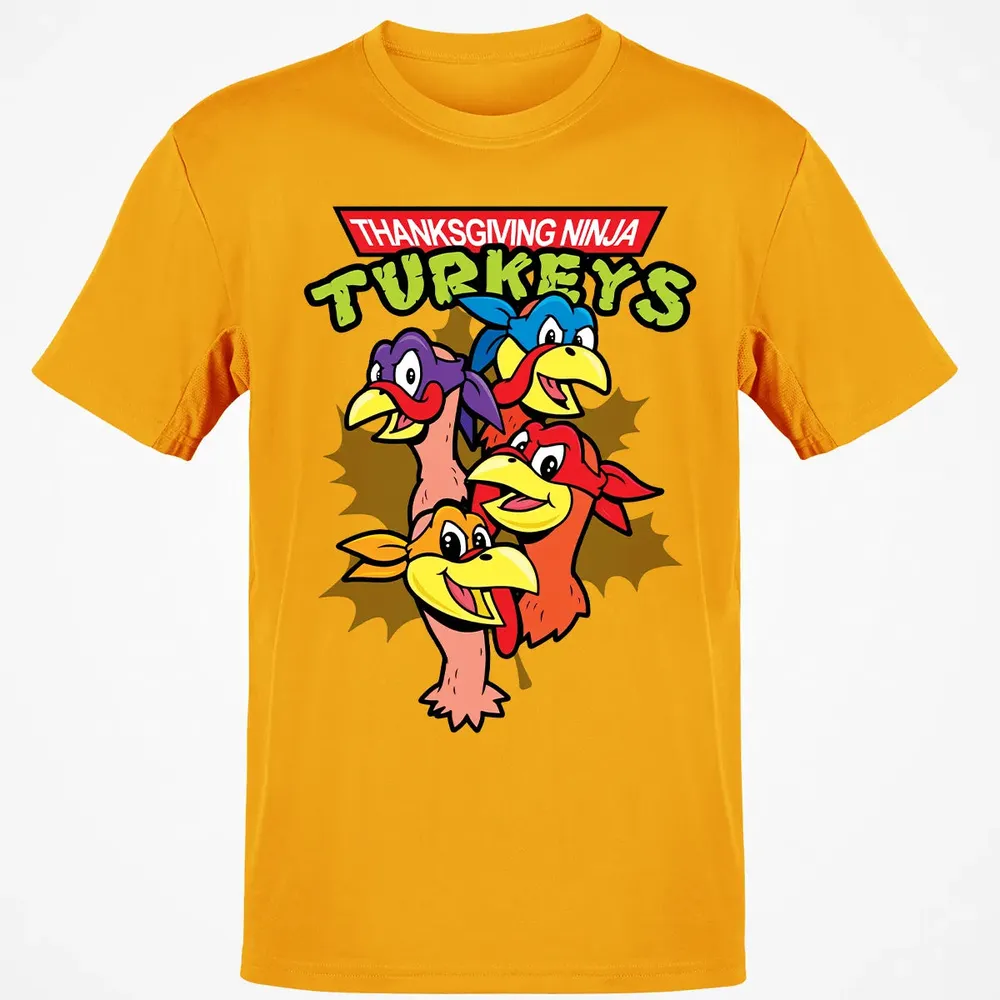 Thanksgiving Ninja Turkey Classic Unisex T-Shirt - 5