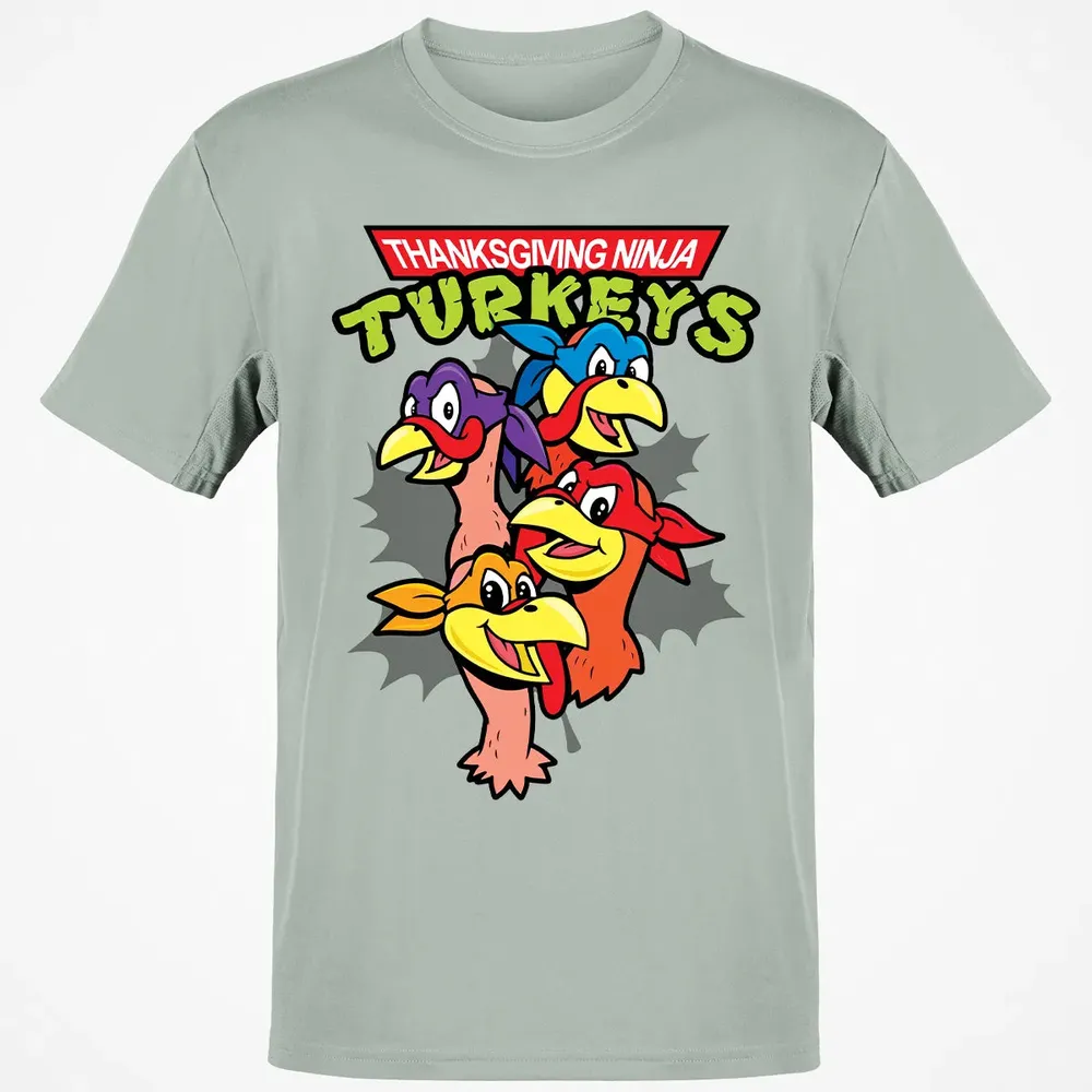 Thanksgiving Ninja Turkey Classic Unisex T-Shirt - 3
