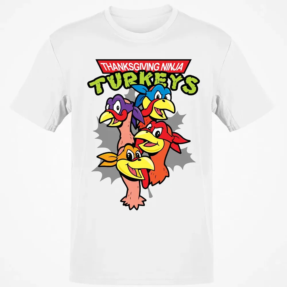 Thanksgiving Ninja Turkey Classic Unisex T-Shirt - 13