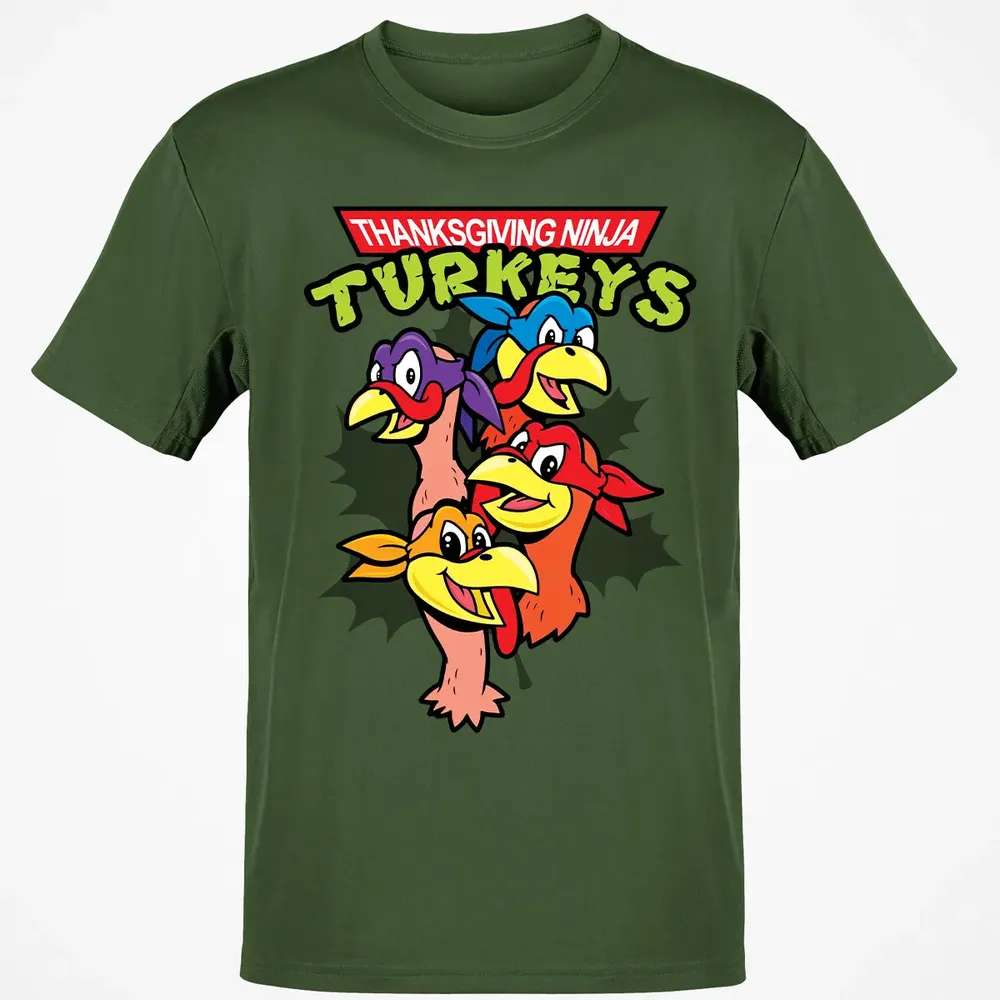 Thanksgiving Ninja Turkey Classic Unisex T-Shirt - 7