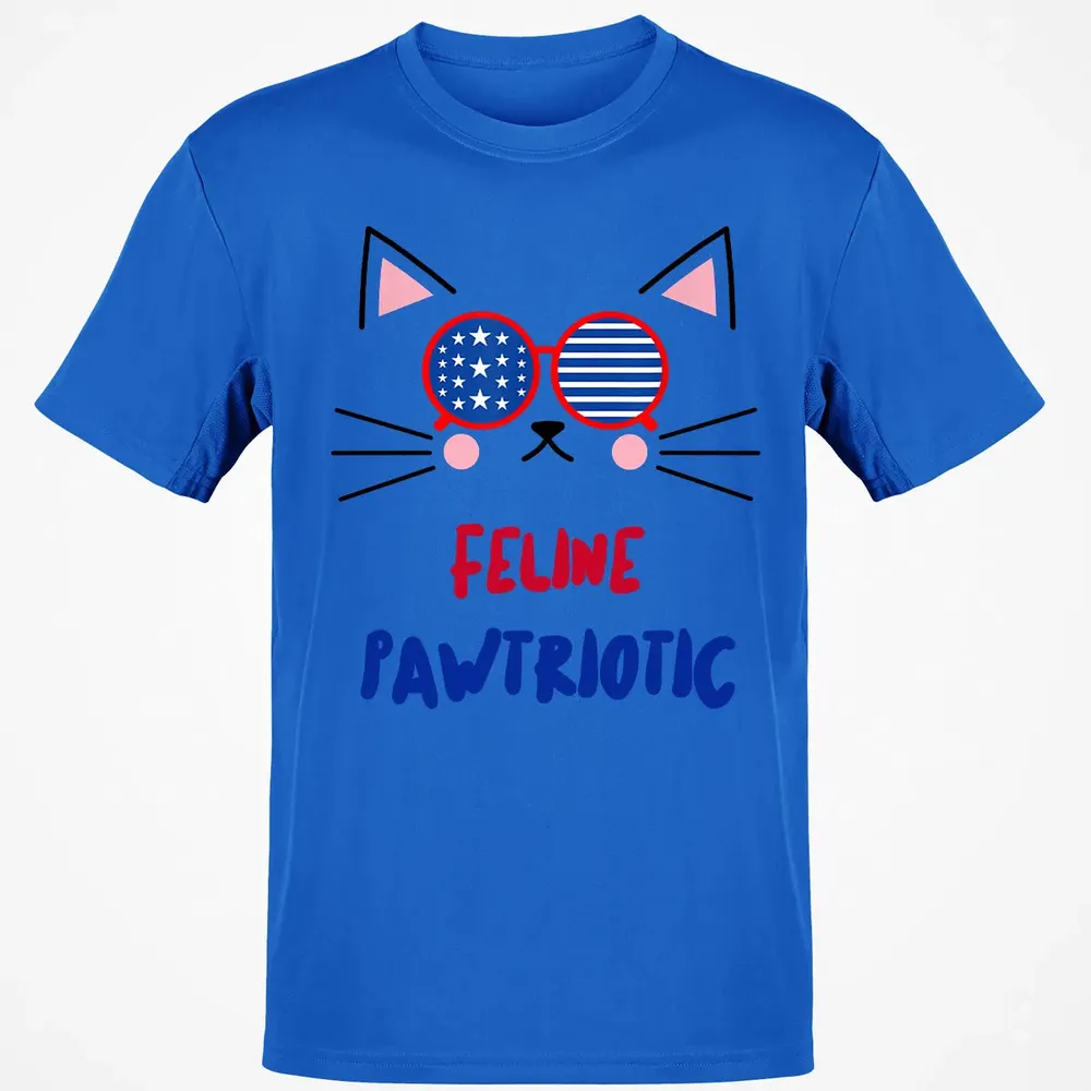 Feline Pawtriotic Classic Unisex T-Shirt - 12