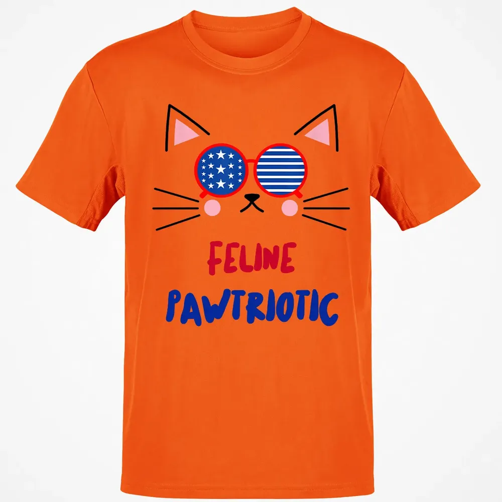 Feline Pawtriotic Classic Unisex T-Shirt - 9
