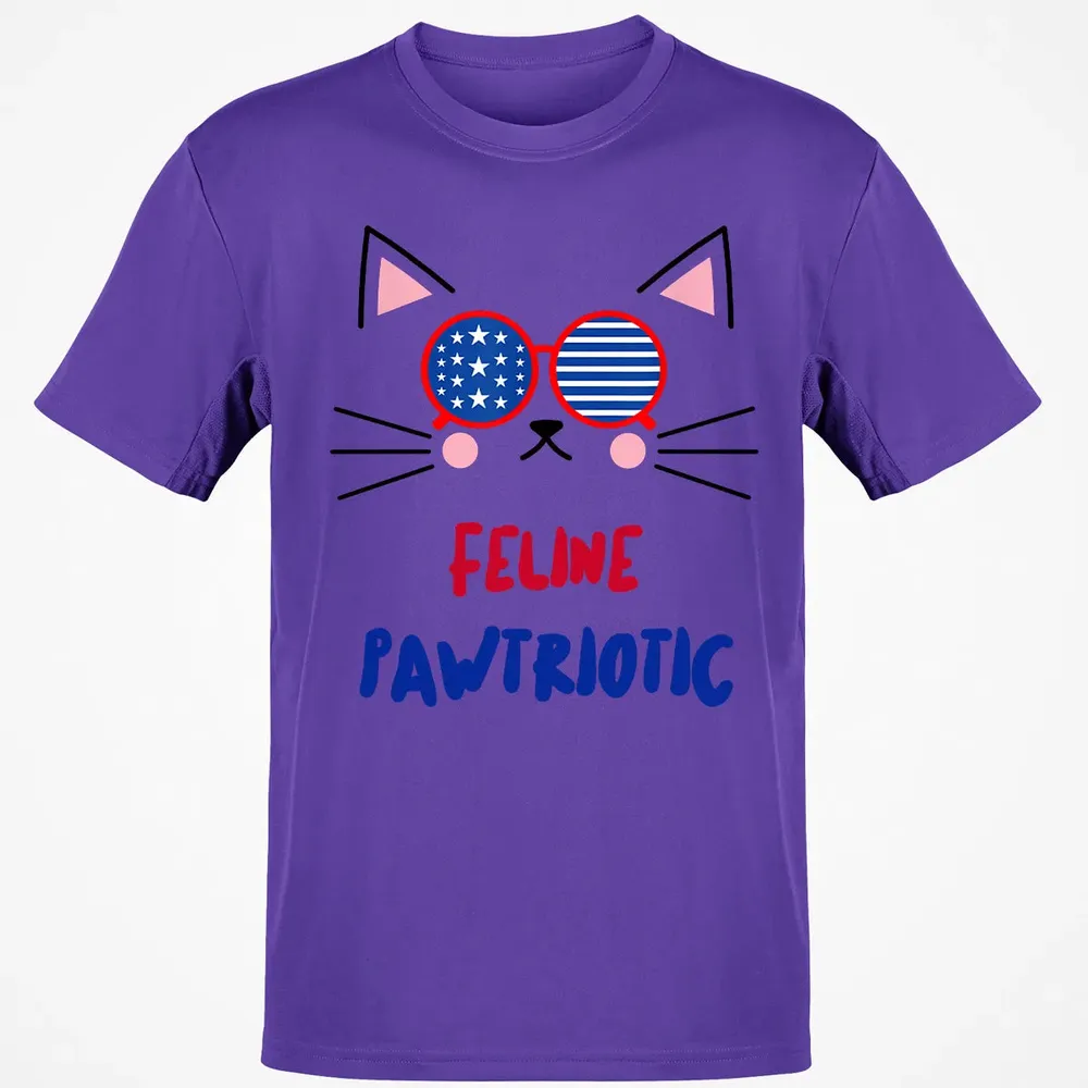 Feline Pawtriotic Classic Unisex T-Shirt - 10