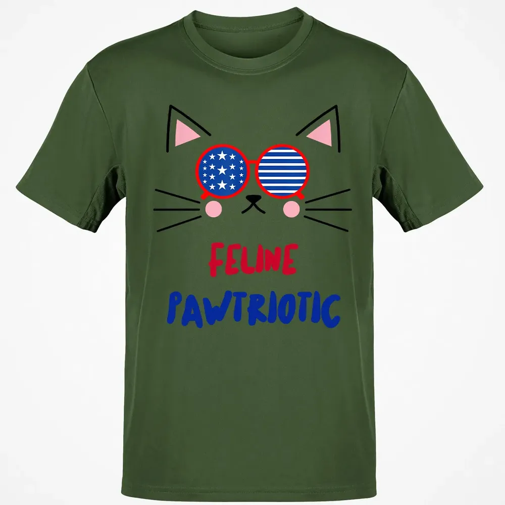 Feline Pawtriotic Classic Unisex T-Shirt - 7