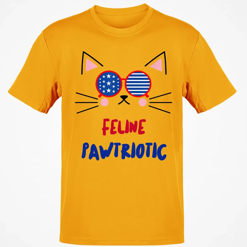 Feline Pawtriotic Classic Unisex T-Shirt - 5