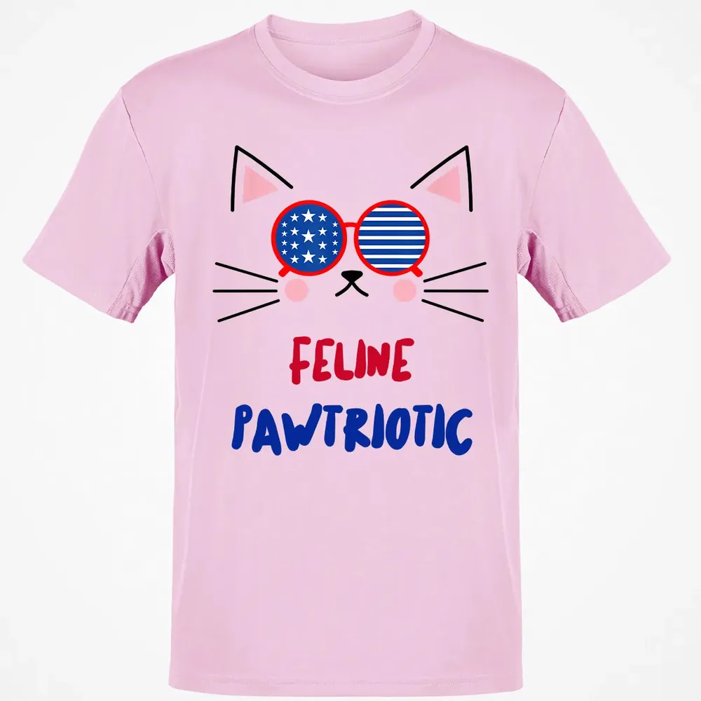 Feline Pawtriotic Classic Unisex T-Shirt - 6