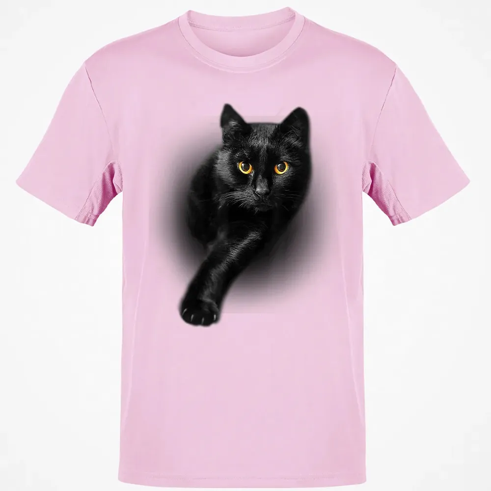 Black Cat Yellow Eyes  Cats   Gifts Classic Unisex T-Shirt - 6