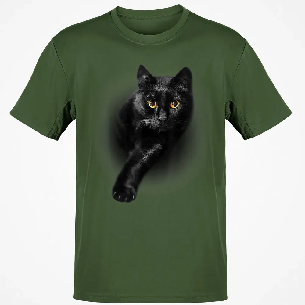 Black Cat Yellow Eyes  Cats   Gifts Classic Unisex T-Shirt - 7