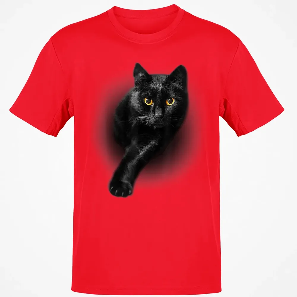 Black Cat Yellow Eyes  Cats   Gifts Classic Unisex T-Shirt - 11