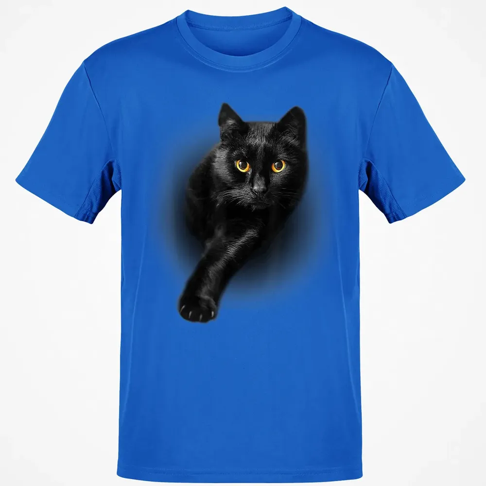 Black Cat Yellow Eyes  Cats   Gifts Classic Unisex T-Shirt - 12