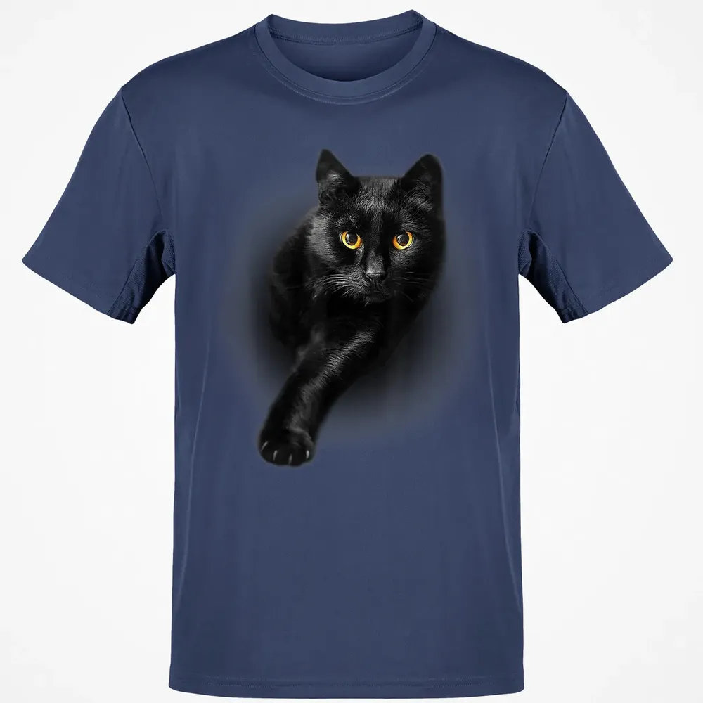 Black Cat Yellow Eyes  Cats   Gifts Classic Unisex T-Shirt - 8