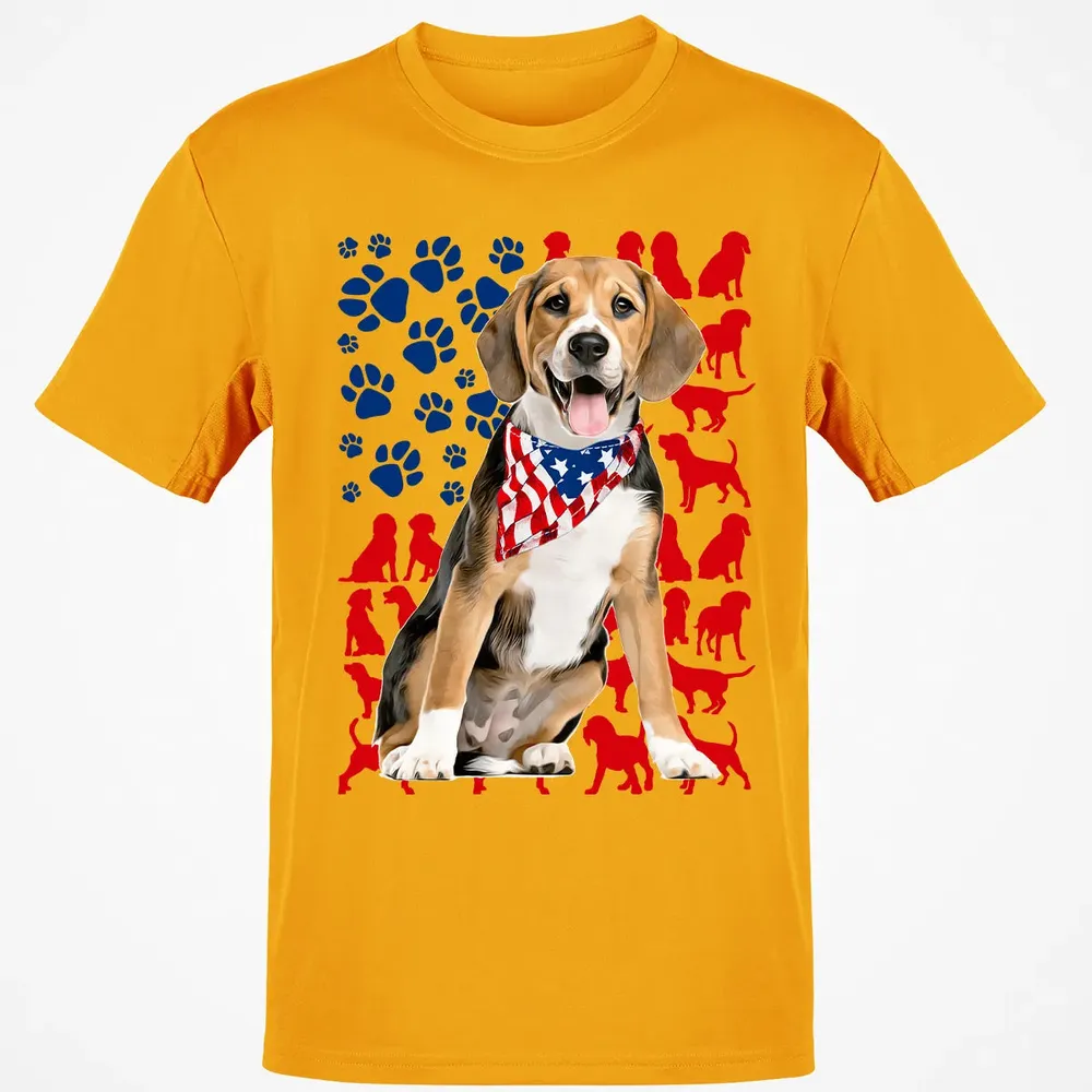 Beagles 4th Of July Classic Unisex T-Shirt - 5