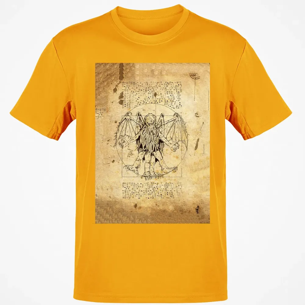 Cthulhu Vitruvian Classic Unisex T-Shirt - 5