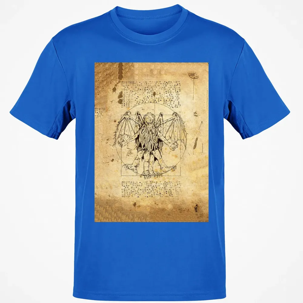 Cthulhu Vitruvian Classic Unisex T-Shirt - 12