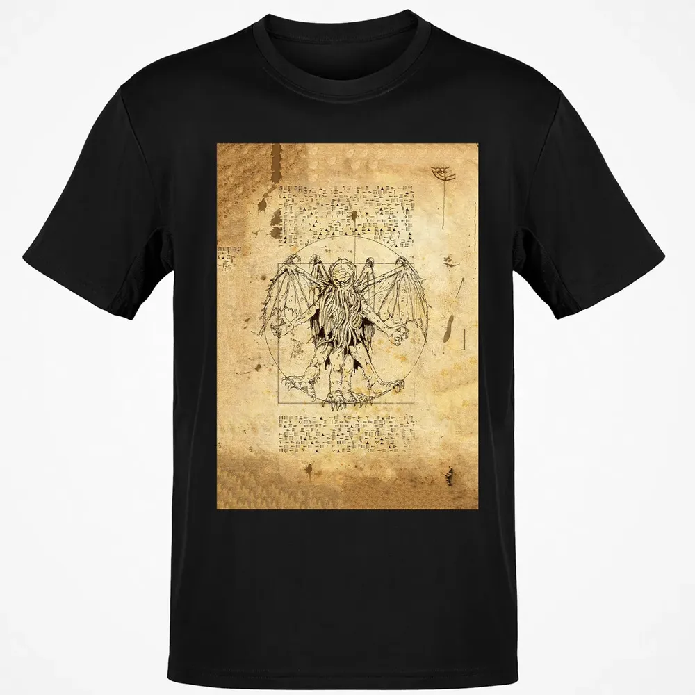 Cthulhu Vitruvian Classic Unisex T-Shirt - 2