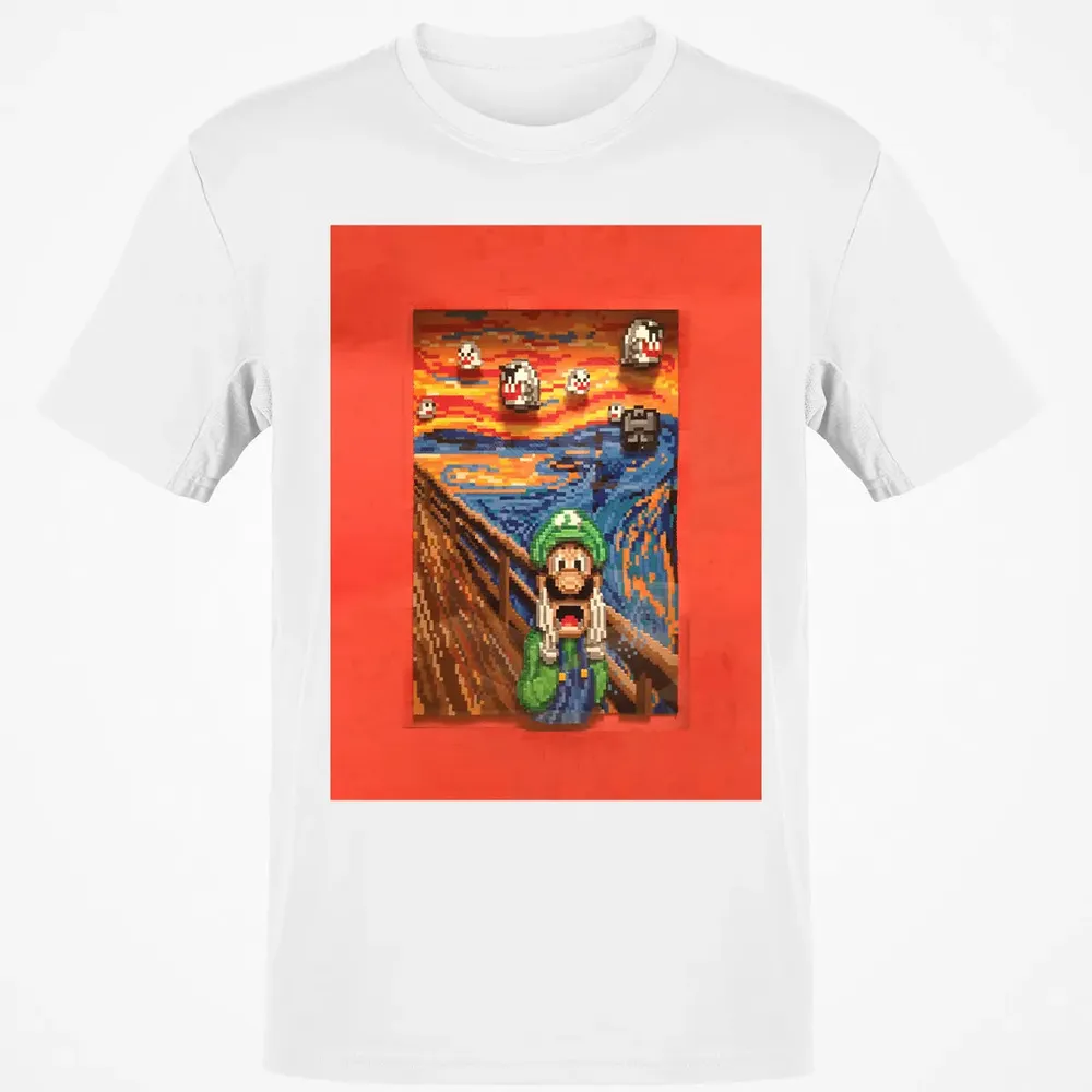 Scream Mario Classic Unisex T-Shirt - 13