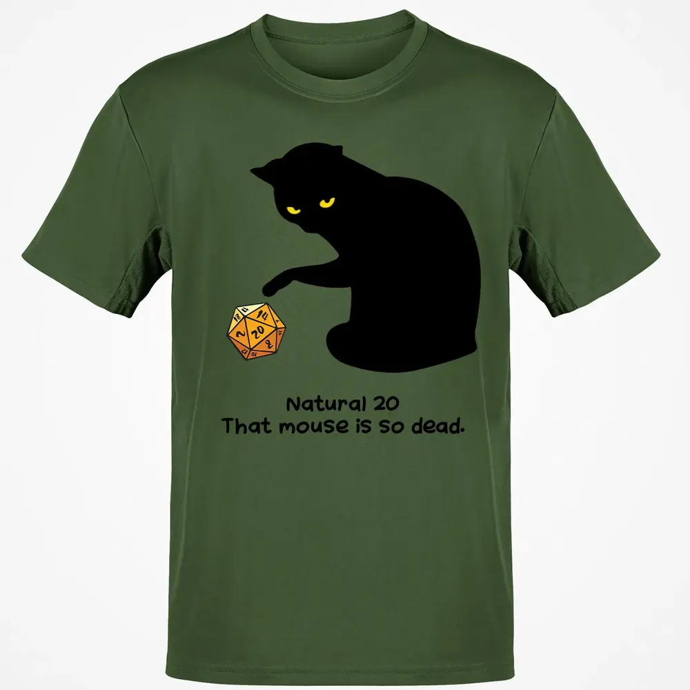 Cat Got Nat 20 Classic Unisex T-Shirt - 7