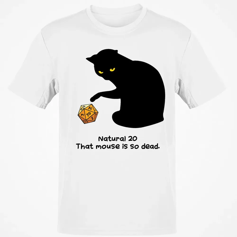 Cat Got Nat 20 Classic Unisex T-Shirt - 13