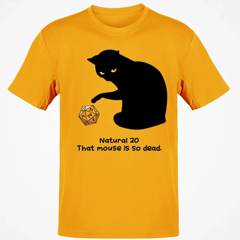 Cat Got Nat 20 Classic Unisex T-Shirt - 5