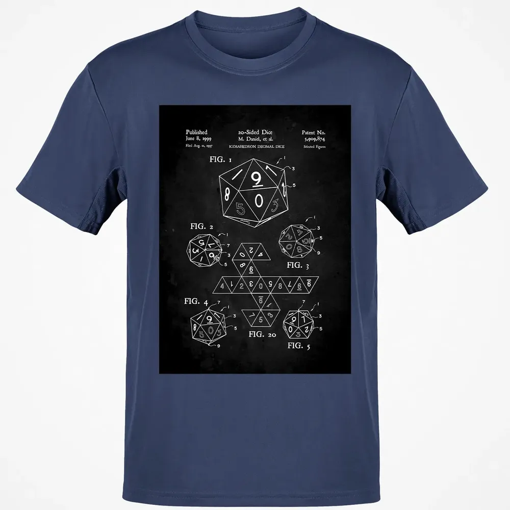 20-Sided Dice Poster Classic Unisex T-Shirt - 8
