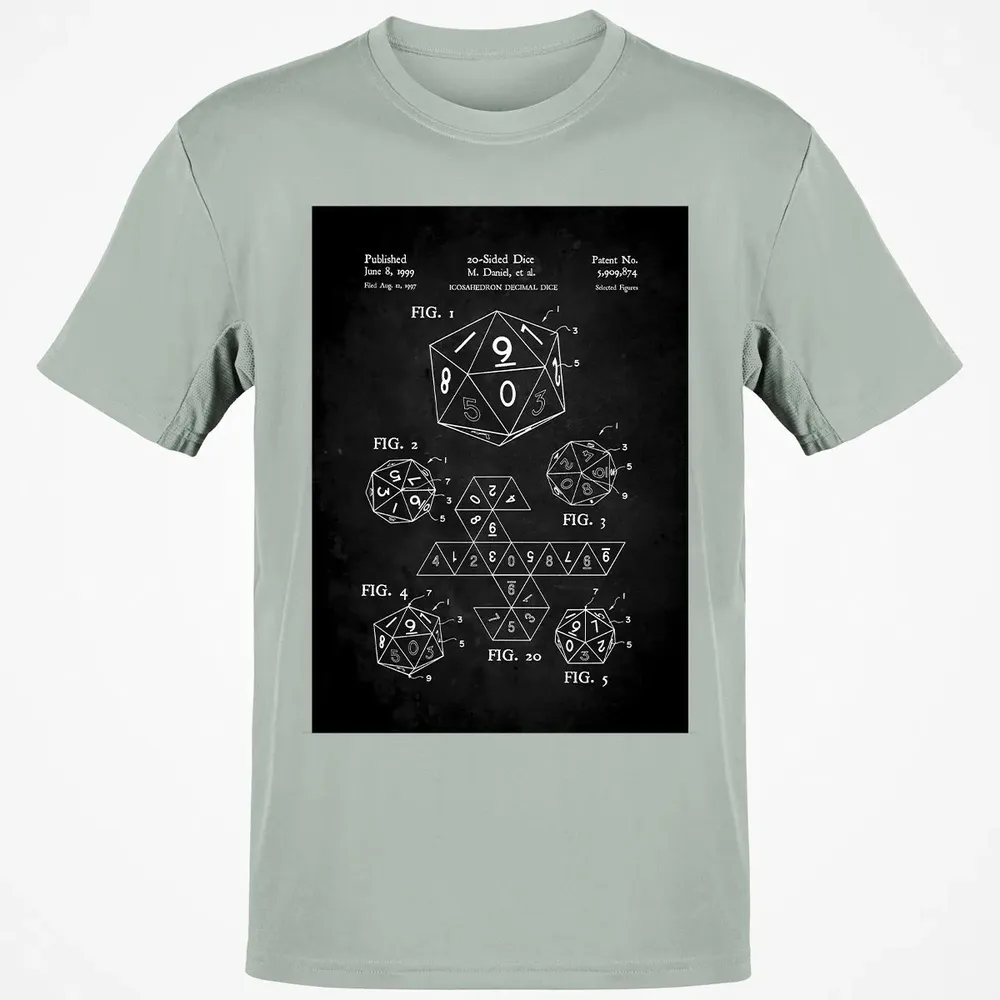 20-Sided Dice Poster Classic Unisex T-Shirt - 3