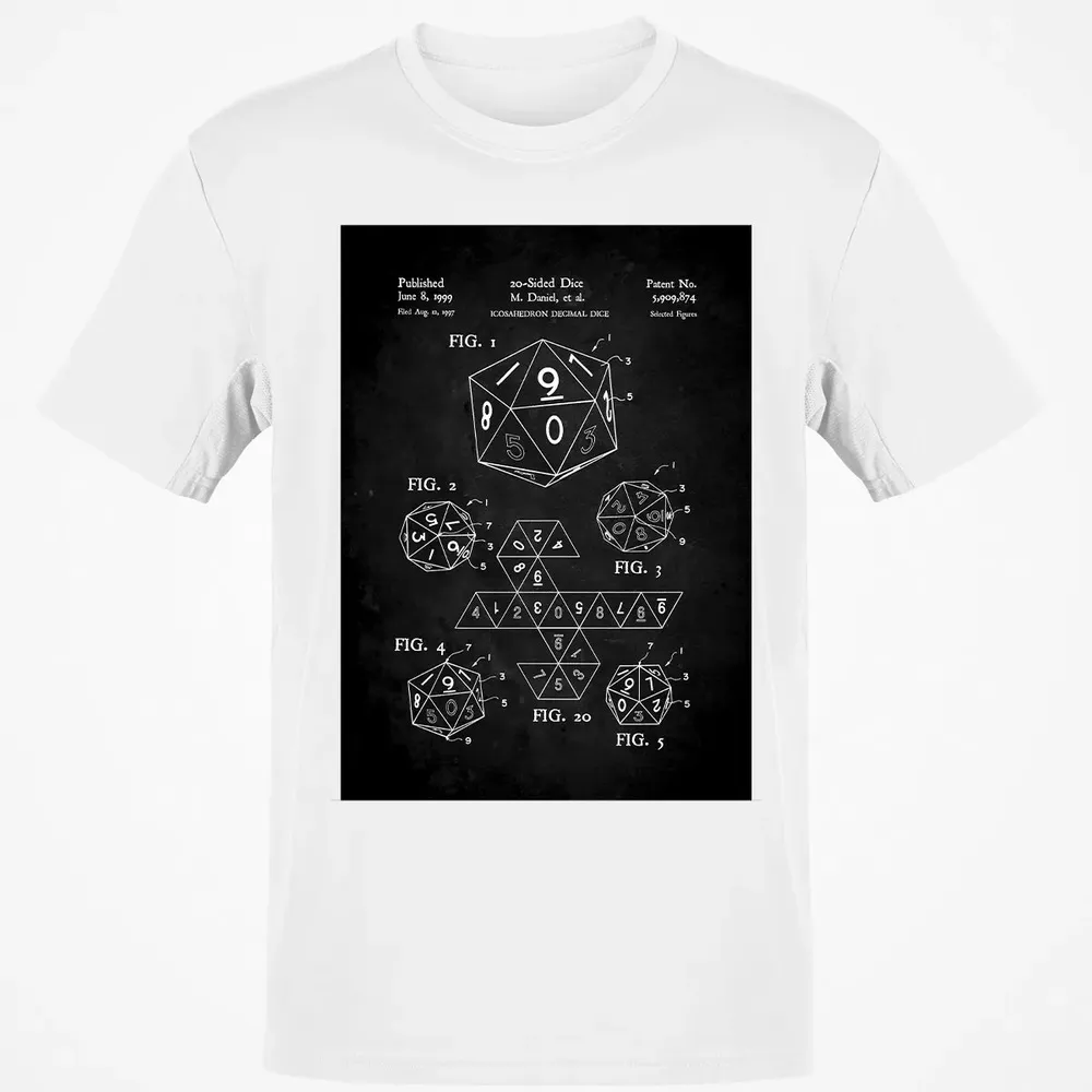 20-Sided Dice Poster Classic Unisex T-Shirt - 13