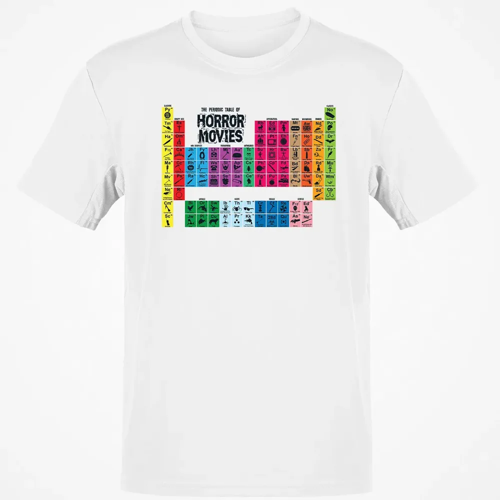 The Periodic Table Of Horror Movies Classic Unisex T-Shirt - 13