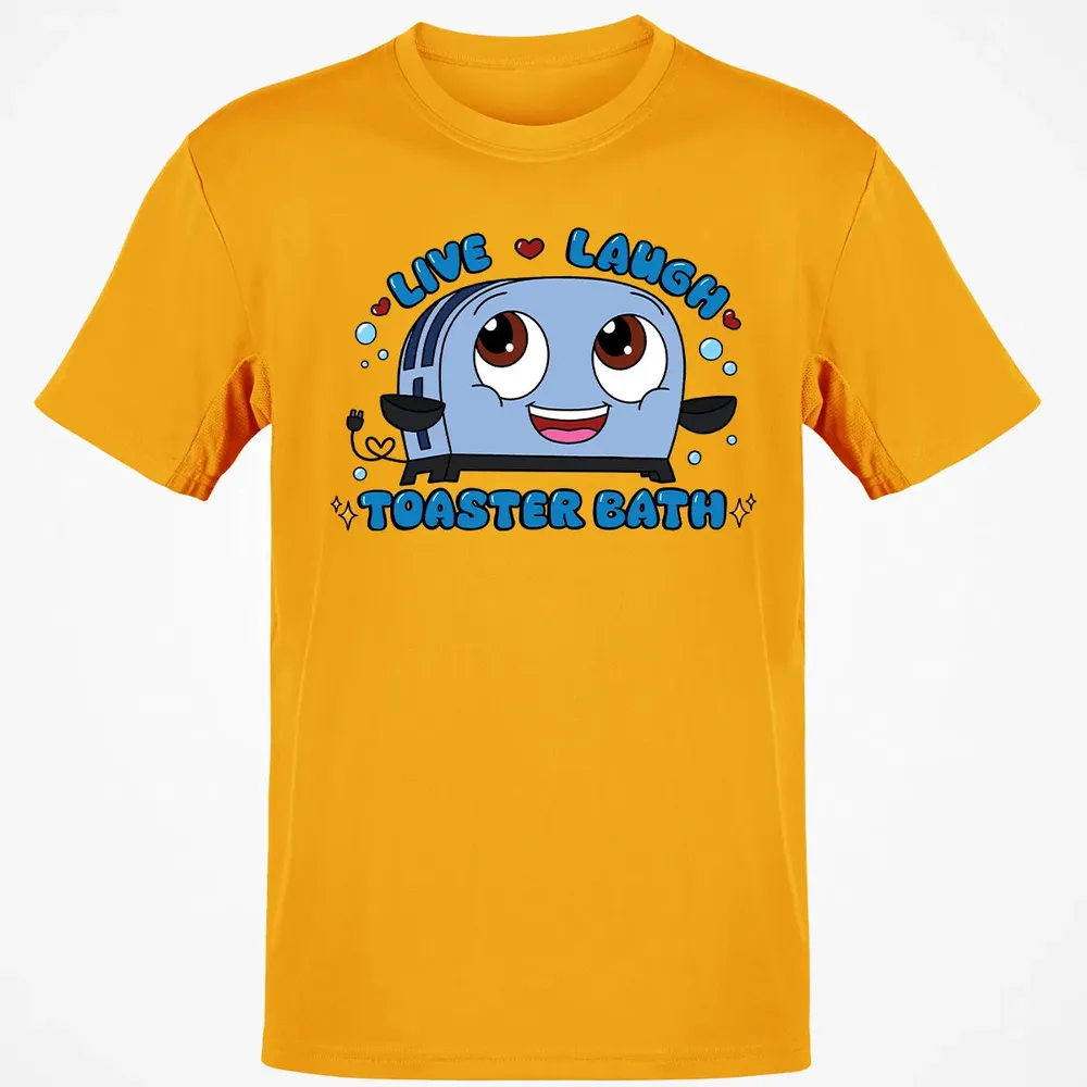 Live Laugh Toaster Bath Classic Unisex T-Shirt - 5